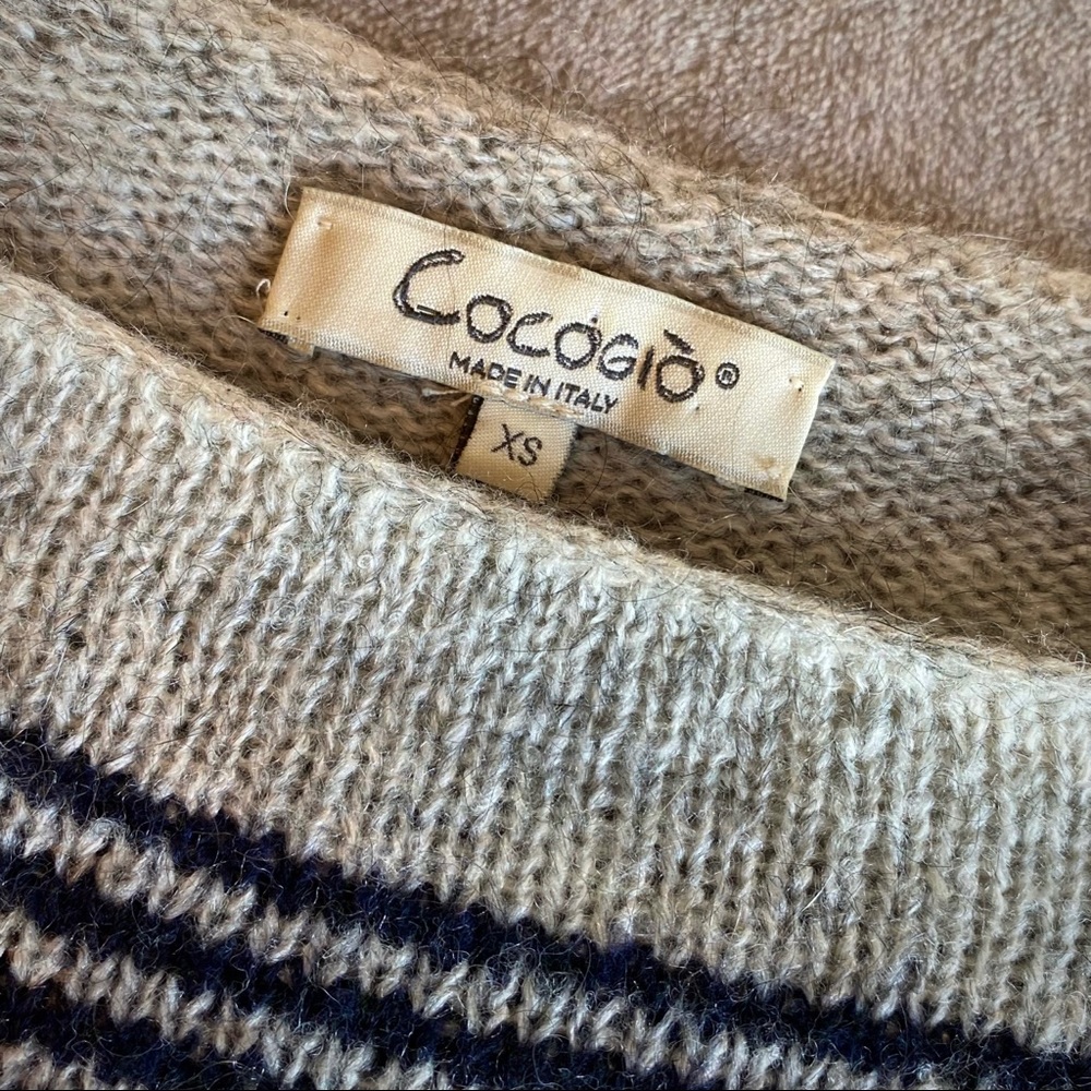 Cocogio striped sweater, Italian made.